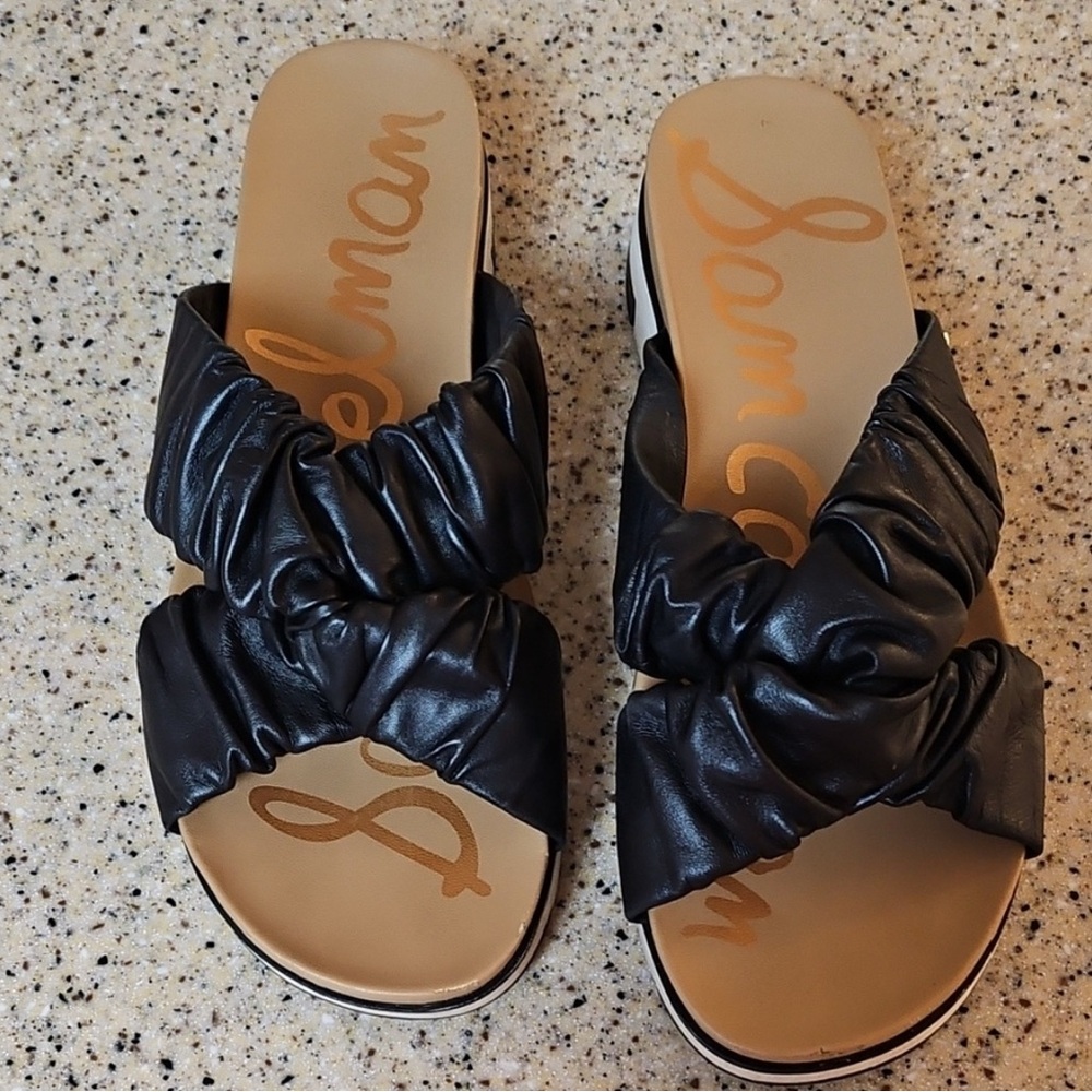 Sam Edelman Black Bow Sandals